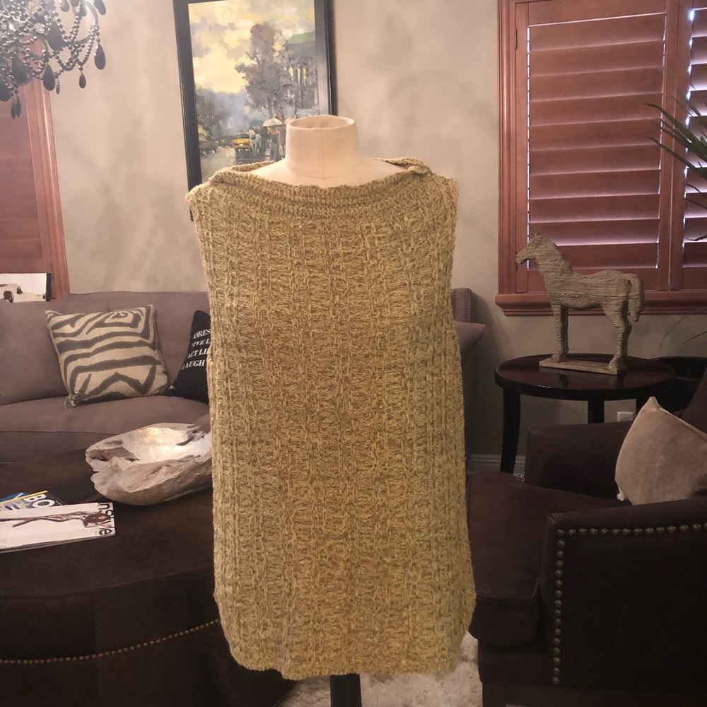 Emma James knitted blouse gold and cream color - Picture 1 of 7